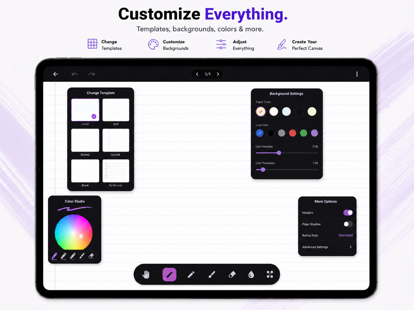 Tablet Workspace Customization