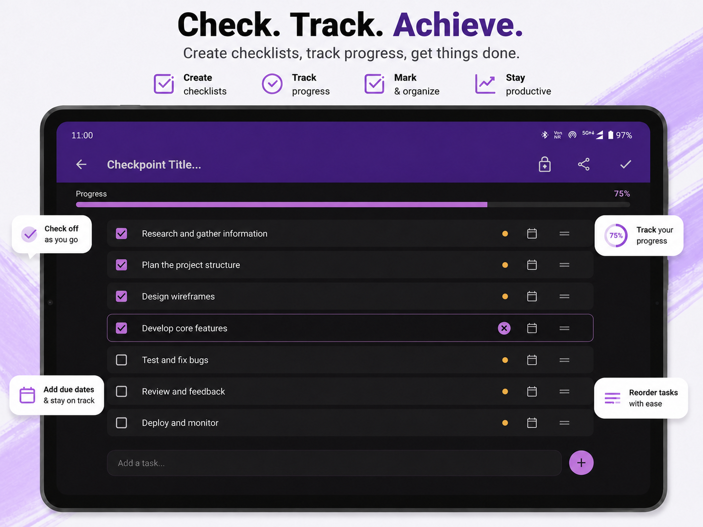 Tablet Dark Mode Checklist