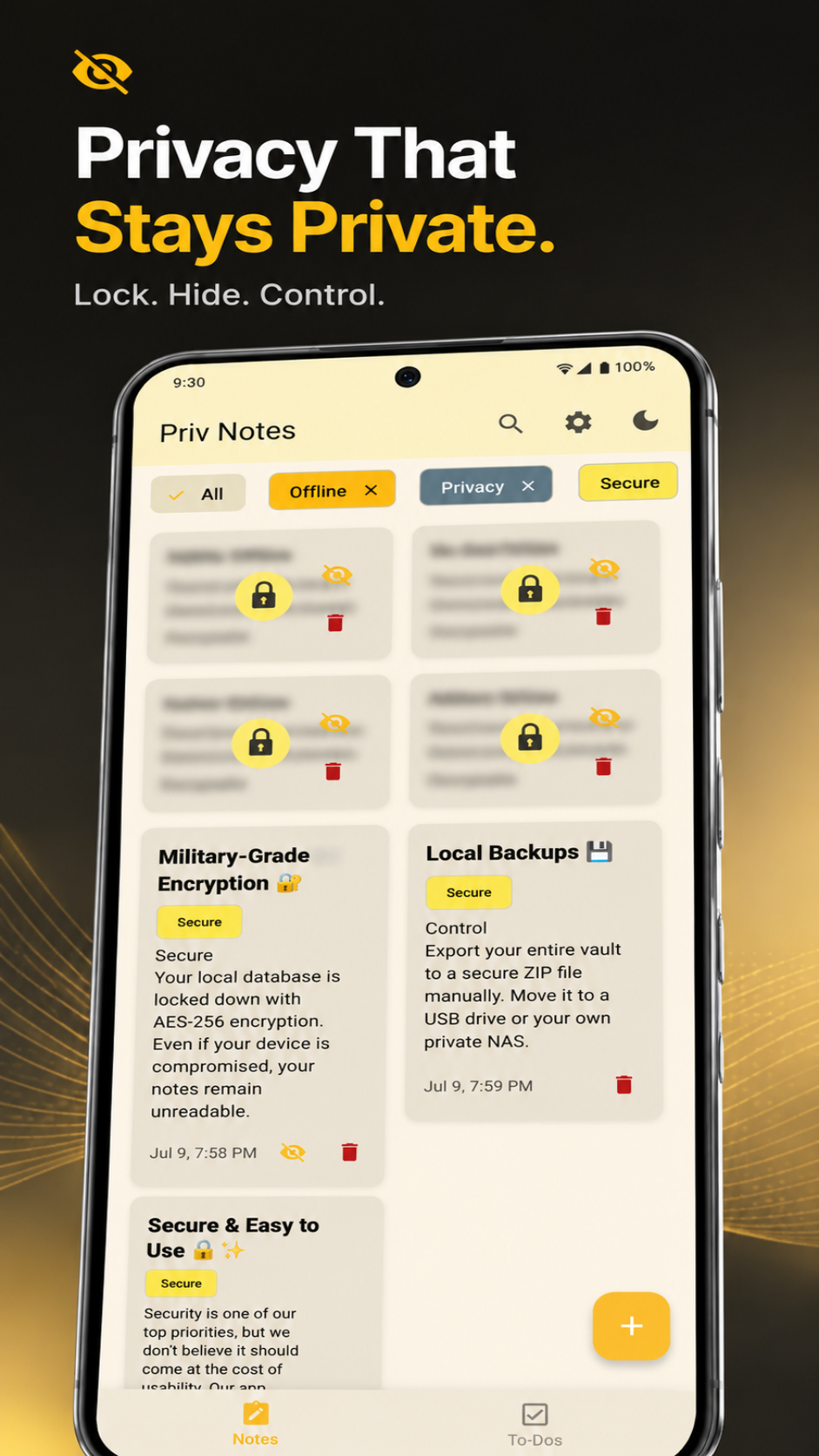 Priv Notes Locked and Hidden Private Notes