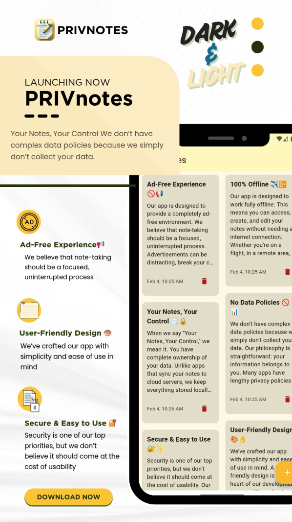 Priv Notes App Screenshot 3